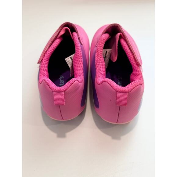CARTER'S Kids Soccer Cleats Shoes - Size 8 Pink/Purple - Picture 3 of 6